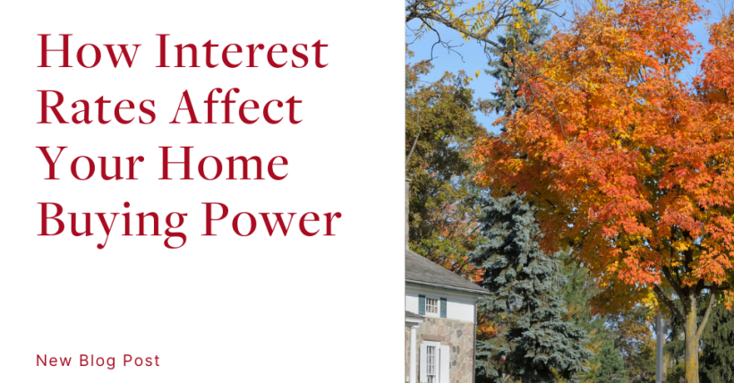 How Interest Rates Affect Your Home Buying Power